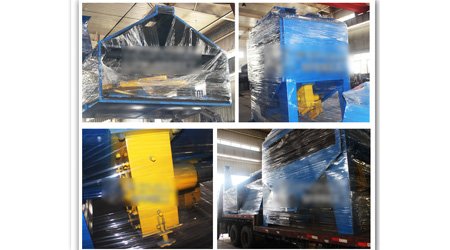 發(fā)往遼寧朝陽Q6926輥道通過式拋丸機裝車發(fā)貨現(xiàn)場